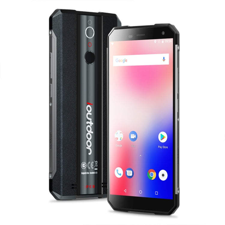 ioutdoor X Rugged Phone, Dual 4G, 6GB+128GB, IP68 Waterproof Shockproof Dustproof, Dual Back Cameras, Face ID & Fingerprint Identification, 5.7 inch Android 8.1 MTK6763 Octa Core up to 2.0GHz, Network: 4G, Dual SIM, NFC, OTG