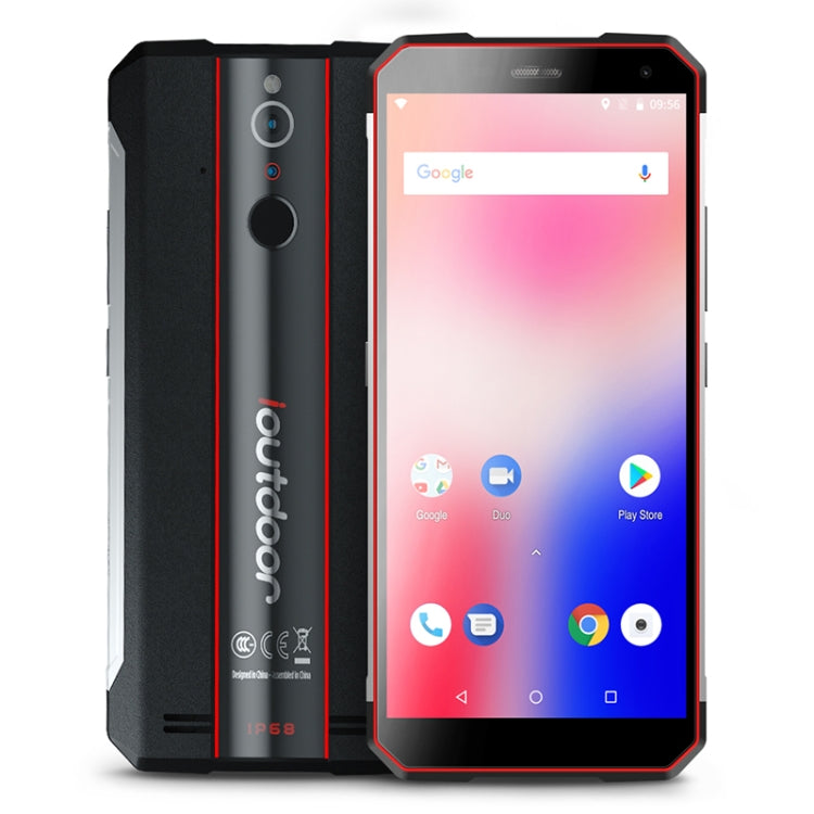 ioutdoor X Rugged Phone, Dual 4G, 6GB+128GB, IP68 Waterproof Shockproof Dustproof, Dual Back Cameras, Face ID & Fingerprint Identification, 5.7 inch Android 8.1 MTK6763 Octa Core up to 2.0GHz, Network: 4G, Dual SIM, NFC, OTG
