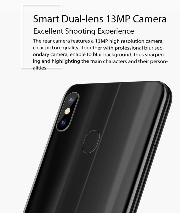 Meiigoo S9, 4GB+32GB, Dual Back Cameras, Face & Fingerprint Identification, 6.18 inch Notch Screen Android 8.1 MTK6750 Octa Core up to 1.5GHz, Network: 4G