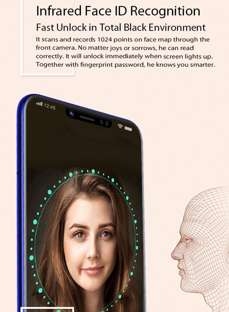 Meiigoo S9, 4GB+32GB, Dual Back Cameras, Face & Fingerprint Identification, 6.18 inch Notch Screen Android 8.1 MTK6750 Octa Core up to 1.5GHz, Network: 4G