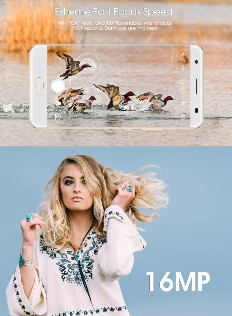 [HK Warehouse] OUKITEL K6000 Plus, 4GB+64GB, South American Version, Fingerprint Identification, 6080mAh Battery, 5.5 inch Android 7.0 MTK6750T Octa Core up to 1.5GHz, Network: 4G, Dual SIM, OTG(Grey)