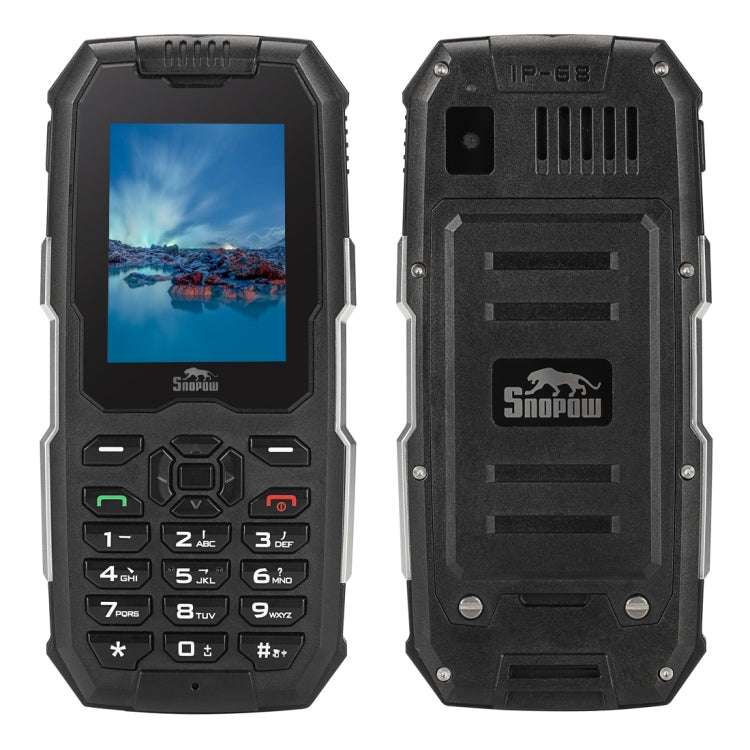 Snopow M2 Triple Proofing Phone, IP68 Waterproof Dustproof Shockproof, 2500mAh Battery, 2.4 inch, MTK6261D, Bluetooth, FM, Dual SIM