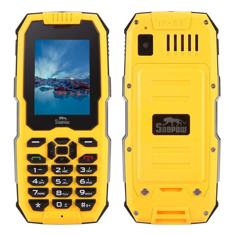 Snopow M2 Triple Proofing Phone, IP68 Waterproof Dustproof Shockproof, 2500mAh Battery, 2.4 inch, MTK6261D, Bluetooth, FM, Dual SIM