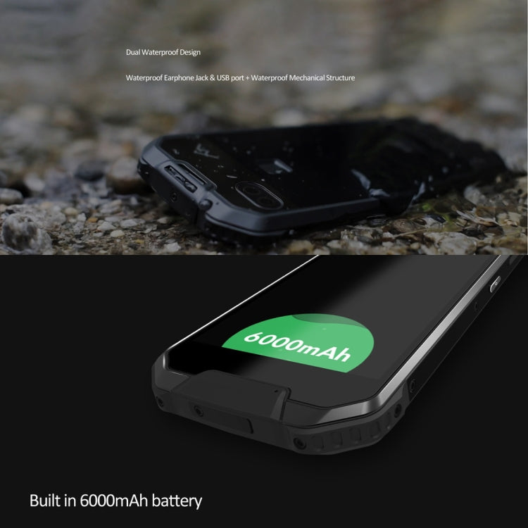 AGM X2 SE Triple Proofing Phone, 6GB+64GB, Fingerprint Identification, Dual 12.0MP Back Cameras, 6000mAh Battery, IP68 Waterproof Dustproof Shockproof, 5.5 inch Android 7.1 Qualcomm Snapdragon 653 MSM8976SG Octa Core, Network: 4G, OTG, NFC(Black)