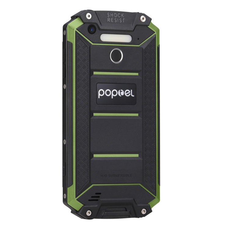 [HK Warehouse] POPTEL P9000 MAX, 4GB+64GB, IP68 Waterproof Shockproof Dustproof, 9000mAh Battery, Fingerprint Identification, 5.5 inch Android 7.0, MTK6750 Octa Core up to 1.5GHz, Network: 4G, Dual SIM(Green)