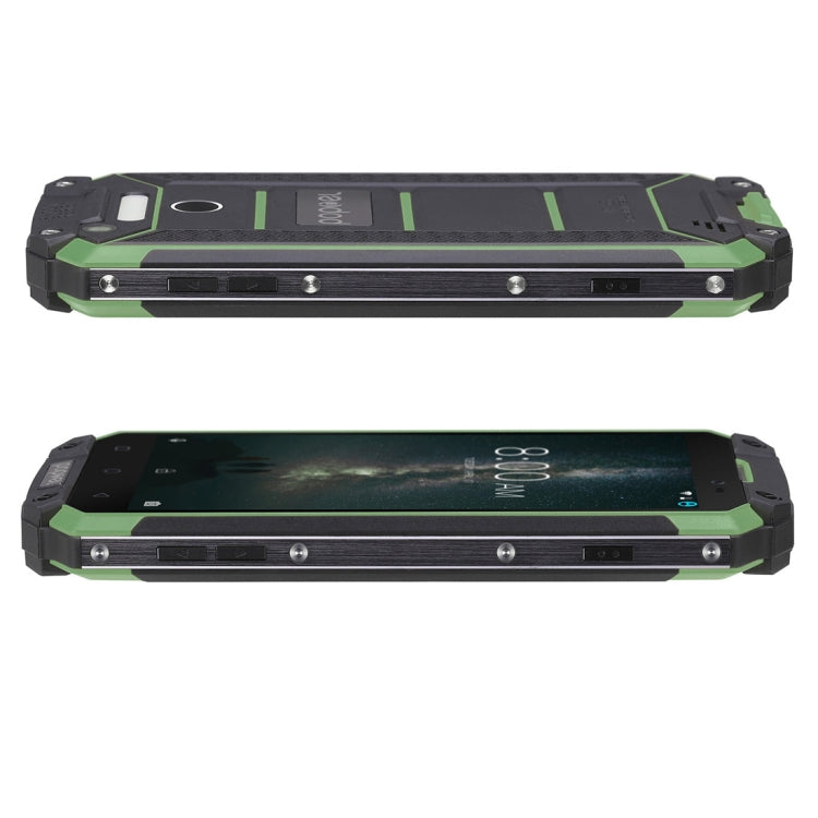 [HK Warehouse] POPTEL P9000 MAX, 4GB+64GB, IP68 Waterproof Shockproof Dustproof, 9000mAh Battery, Fingerprint Identification, 5.5 inch Android 7.0, MTK6750 Octa Core up to 1.5GHz, Network: 4G, Dual SIM(Green)