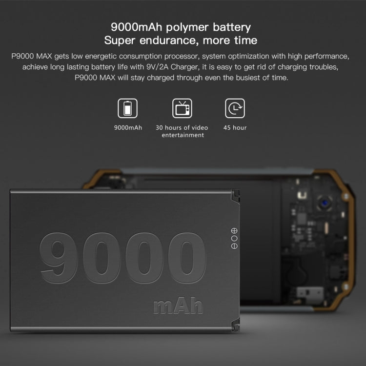[HK Warehouse] POPTEL P9000 MAX, 4GB+64GB, IP68 Waterproof Shockproof Dustproof, 9000mAh Battery, Fingerprint Identification, 5.5 inch Android 7.0, MTK6750 Octa Core up to 1.5GHz, Network: 4G, Dual SIM(Green)