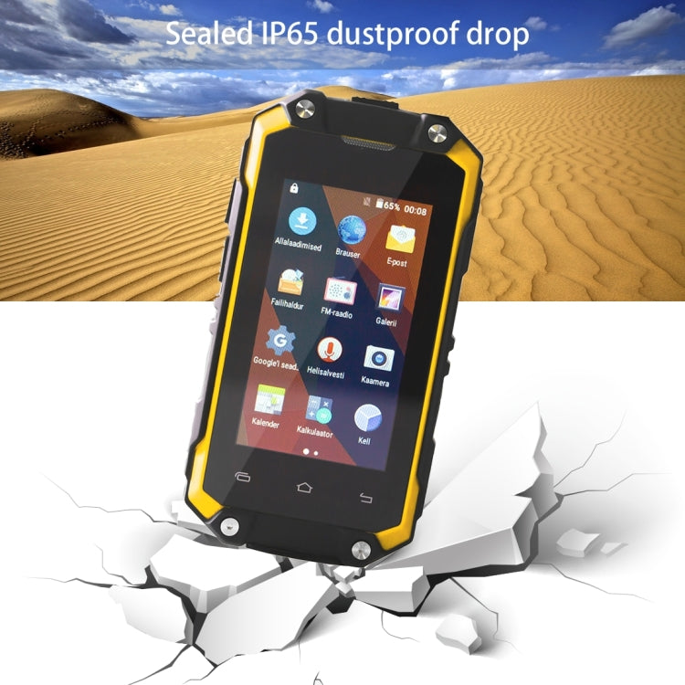 J5+ Triple Proofing Phone, 1GB+8GB, IP65 Waterproof Dustproof Shockproof,  Android 5.1 MTK6580 Quad Core, Network: 3G, Dual SIM, OTG, GPS, FM(Black)