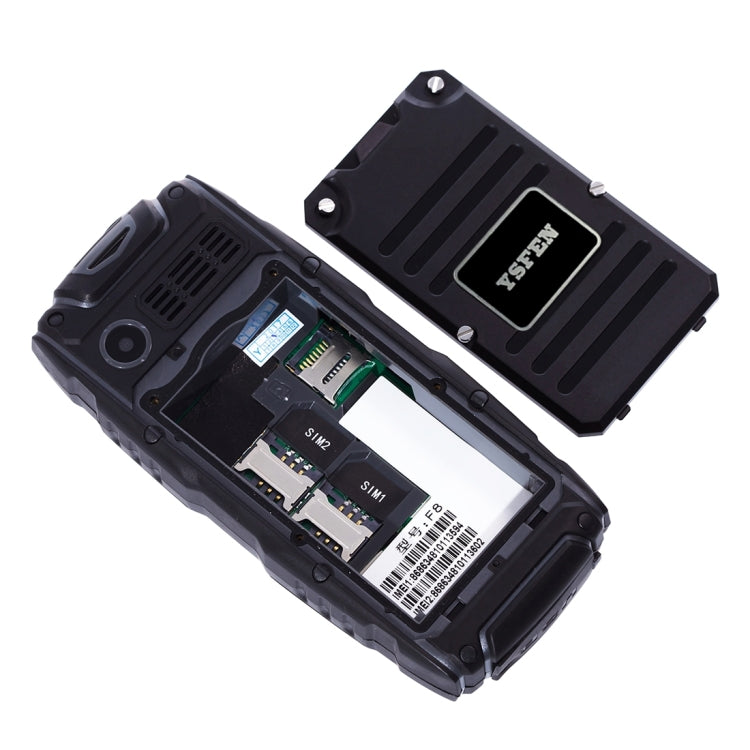 F8 Triple Proofing Phone, Dual SIM, IP68 Waterproof Shockproof Dustproof, 2.4 inch, SC6531CA Chipset, 21 Keys, LED Flashlight, FM, TF, Bluetooth(Green)