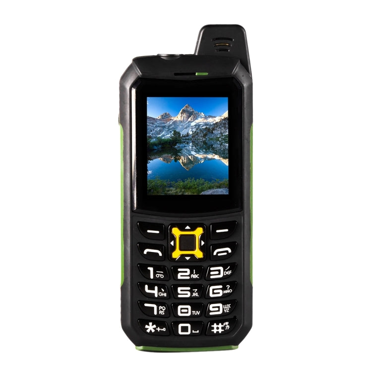 M21 Triple Proofing Phone, Dual SIM, IP68 Waterproof Shockproof Dustproof,  2.0 inch, SC6531CA Chipset, 21 Keys, LED Flashlight, FM, TF, Bluetooth(Green)