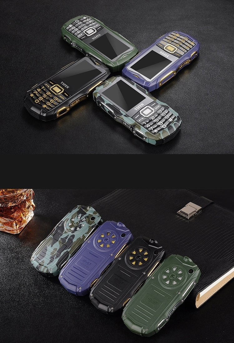 Y809 Triple Proofing Phone, Dual SIM, IP67 Waterproof Shockproof Dustproof,  2.4 inch, SC6531CA Chipset, 21 Keys, LED Flashlight, FM, TF, Bluetooth