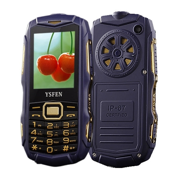 Y809 Triple Proofing Phone, Dual SIM, IP67 Waterproof Shockproof Dustproof,  2.4 inch, SC6531CA Chipset, 21 Keys, LED Flashlight, FM, TF, Bluetooth