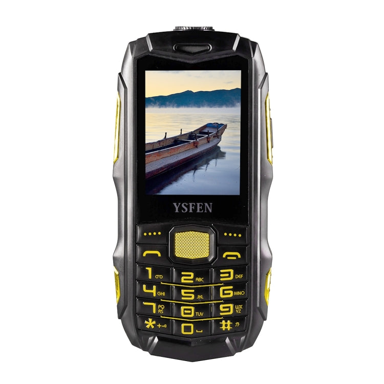 Y809A Triple Proofing Phone, Dual SIM, IP67 Waterproof Shockproof Dustproof,  2.4 inch, SC6531CA Chipset, 21 Keys, LED Flashlight, FM, TF, Bluetooth(Black)