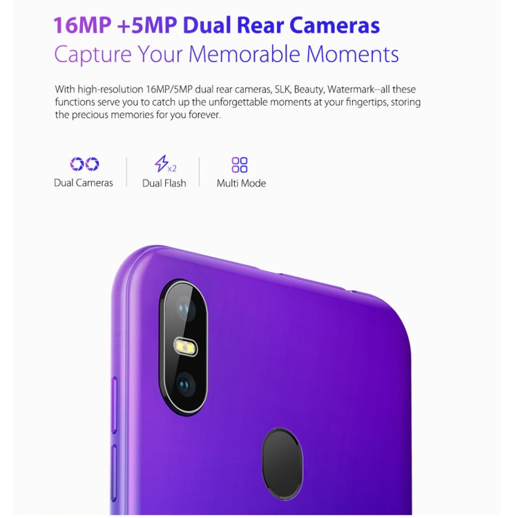 [HK Warehouse] Ulefone S10 Pro,  2GB+16GB, Dual Back Cameras, Face ID & Fingerprint Identification, 5.7 inch Android 8.1 MTK6739WA Quad-core 64-bit up to 1.3GHz, Network: 4G, OTG, Dual SIM