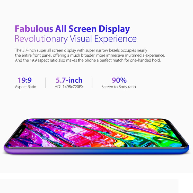 [HK Warehouse] Ulefone S10 Pro,  2GB+16GB, Dual Back Cameras, Face ID & Fingerprint Identification, 5.7 inch Android 8.1 MTK6739WA Quad-core 64-bit up to 1.3GHz, Network: 4G, OTG, Dual SIM