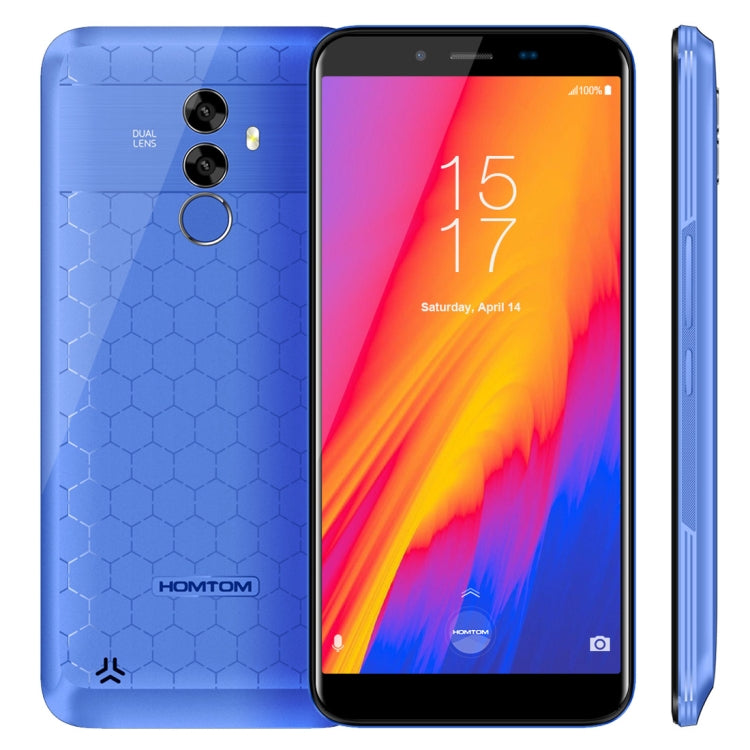 [HK Warehouse] HOMTOM S99, 4GB+64GB, Dual Back Cameras, Face ID & Fingerprint Identification, 6200mAh Battery, 5.5 inch Android 8.0 MTK6750 Octa Core up to 1.5GHz, Network: 4G, Dual SIM, OTG, OTA