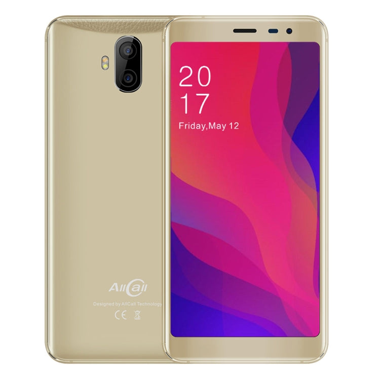 AllCall Rio X, 1GB+8GB, Dual Back Cameras, 5.5 inch Android 8.1 MTK6580M Quad Core, Network: 3G, Dual SIM
