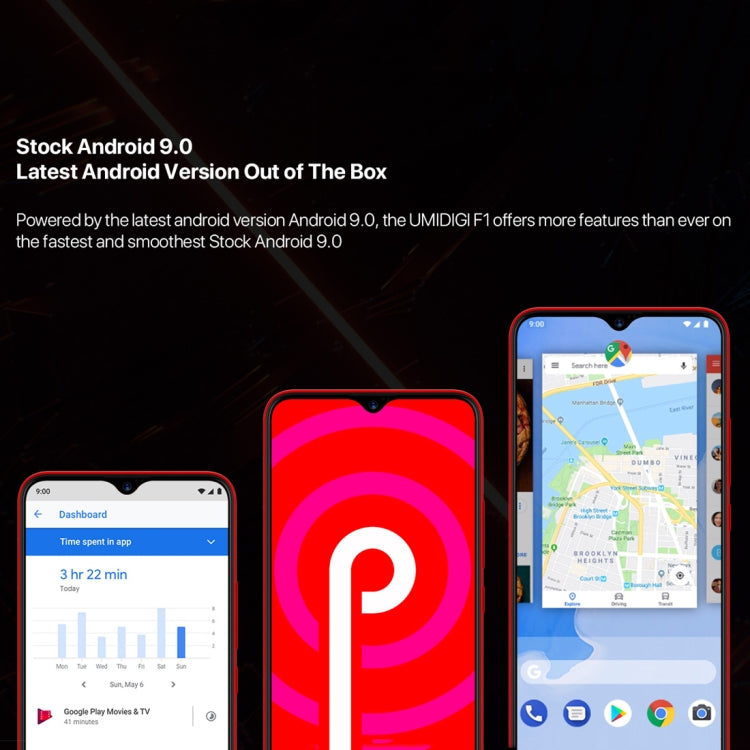 [HK Warehouse] UMIDIGI F1, 4GB+128GB, EU Version, Dual Back Cameras, 5150mAh Battery, Face ID & Fingerprint Identification, 6.3 inch Full Screen Android 9.0 MTK Helio P60 Octa Core up to 2.0GHz, Network: 4G, OTG, NFC, Dual SIM(Gold)