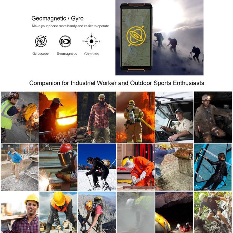 [HK Warehouse] CUBOT Kingkong 3 Rugged Phone, 4GB+64GB, IP68 Waterproof Dustproof Shockproof, 6000mAh Battery, Dual Back Cameras, 5.5 inch Android 8.1 MTK6763T Octa Core, Network: 4G, NFC, OTG, Dual SIM(Black)