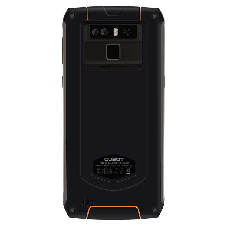 [HK Warehouse] CUBOT Kingkong 3 Rugged Phone, 4GB+64GB, IP68 Waterproof Dustproof Shockproof, 6000mAh Battery, Dual Back Cameras, 5.5 inch Android 8.1 MTK6763T Octa Core, Network: 4G, NFC, OTG, Dual SIM(Black)