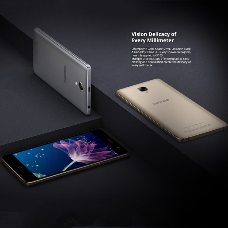 [HK Warehouse] DOOGEE X10S, 1GB+8GB, 5.0 inch Android GO MTK6580M Quad Core up to 1.3GHz, Network: 3G, OTA, Dual SIM