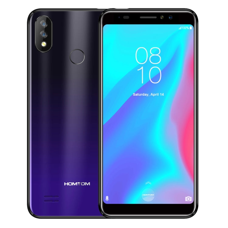[HK Warehouse] HOMTOM C8, 2GB+16GB, Dual Back Cameras, Face ID & Fingerprint Identification, 5.5 inch Android 8.1 MTK6739 Quad Core up to 1.3GHz, Network: 4G, OTG, OTA, Dual SIM