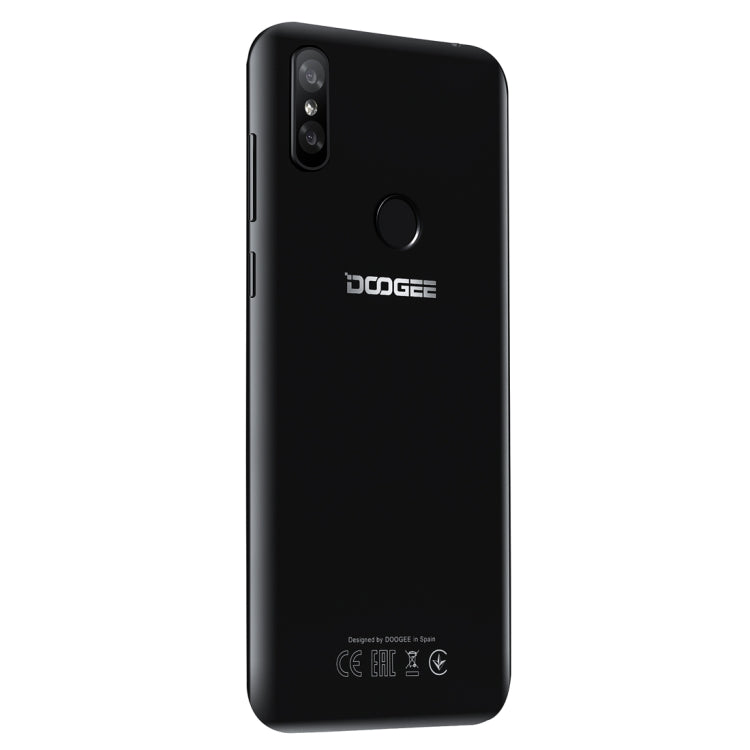 [HK Warehouse] DOOGEE Y8, 3GB+32GB, Dual Back Cameras, Face ID & DTouch Fingerprint,  6.1 inch Water-drop Screen Android 9.0 MTK6739 Quad Core up to 1.5GHz, Network: 4G,  OTA, Dual SIM(Midnight Black)