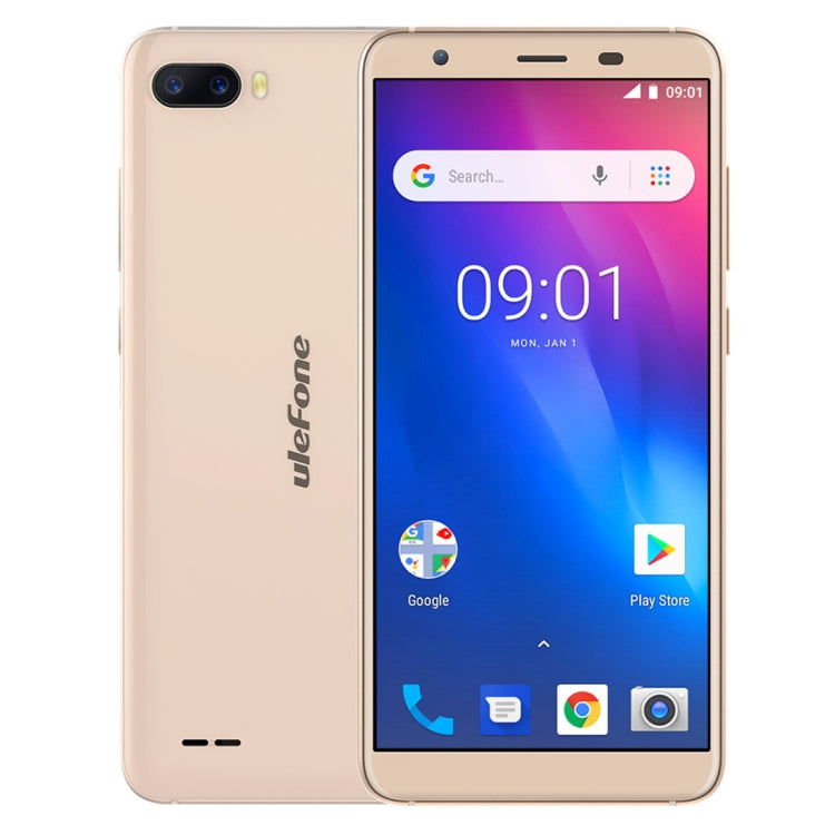 [HK Warehouse] Ulefone S1, 1GB+8GB, Dual Back Cameras, Face Identification, 5.5 inch Android GO 8.1 MTK6580 Quad-core 64-bit up to 1.3GHz, Network: 3G, Dual SIM