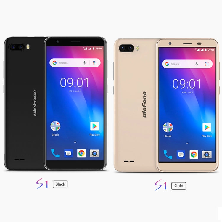 [HK Warehouse] Ulefone S1, 1GB+8GB, Dual Back Cameras, Face Identification, 5.5 inch Android GO 8.1 MTK6580 Quad-core 64-bit up to 1.3GHz, Network: 3G, Dual SIM