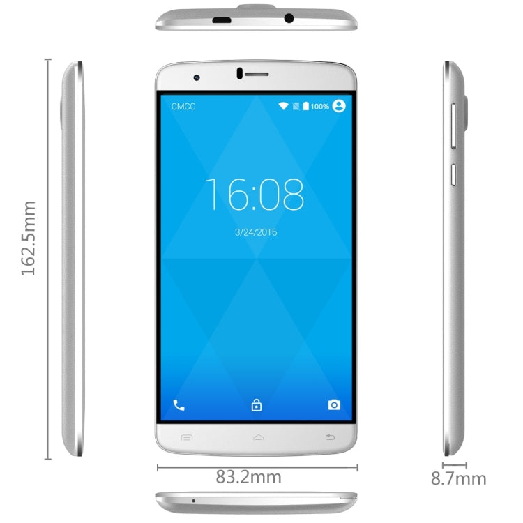 iNew U9 Plus, 2GB+16GB, 6.0 inch 2.5D Android 5.1 MTK6735A Quad Core 1.3GHz,