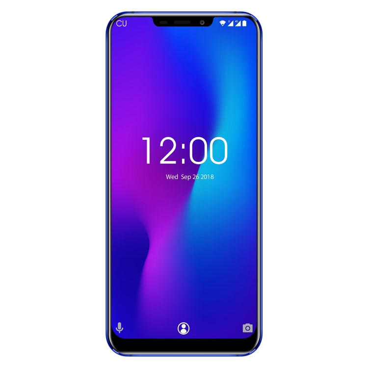 [HK Warehouse] OUKITEL U23, 6GB+64GB, Dual Back Cameras, Face ID & Fingerprint Identification, 6.18 inch Android 8.1 MTK6763T Helio P23 Octa Core up to 2.0GHz, Network: 4G, Dual SIM, OTG, OTA(Gradient Blue)