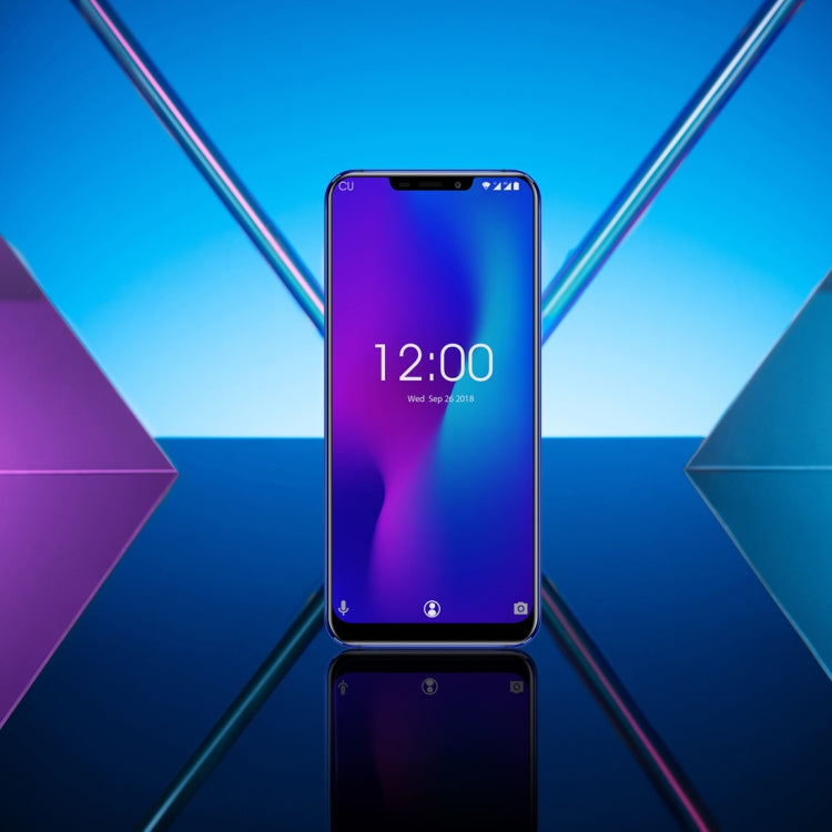 [HK Warehouse] OUKITEL U23, 6GB+64GB, Dual Back Cameras, Face ID & Fingerprint Identification, 6.18 inch Android 8.1 MTK6763T Helio P23 Octa Core up to 2.0GHz, Network: 4G, Dual SIM, OTG, OTA(Gradient Blue)