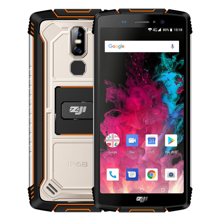 [HK Warehouse] HOMTOM ZOJI Z11 Rugged Phone, 4GB+64GB, IP68 Waterproof Dustproof Shockproof, Dual Back Cameras, 10000mAh Battery, Face ID & Fingerprint Unlock, 5.99 inch Android 8.1 MTK6750T Octa Core up to 1.5GHz, Network: 4G, OTG, Dual SIM