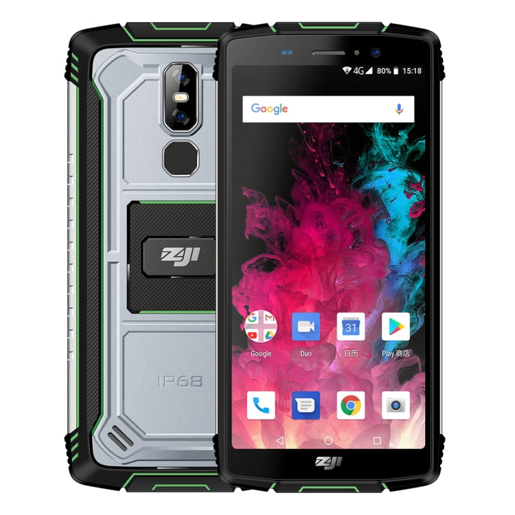 [HK Warehouse] HOMTOM ZOJI Z11 Rugged Phone, 4GB+64GB, IP68 Waterproof Dustproof Shockproof, Dual Back Cameras, 10000mAh Battery, Face ID & Fingerprint Unlock, 5.99 inch Android 8.1 MTK6750T Octa Core up to 1.5GHz, Network: 4G, OTG, Dual SIM
