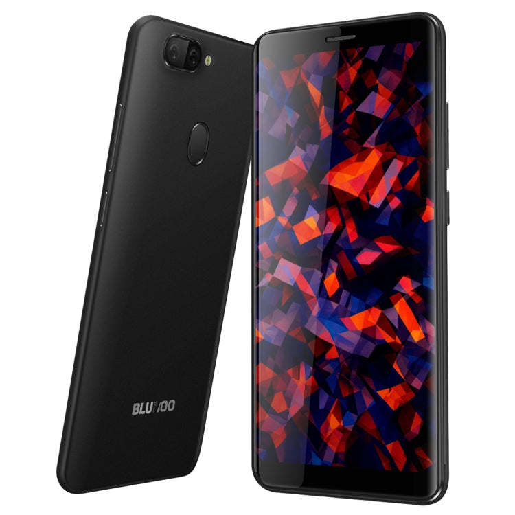 [HK Warehouse] BLUBOO D6 Pro, 2GB+16GB, Dual Back Cameras, Face ID & Fingerprint Identification, 5.5 inch 2.5D Curved Android 8.1 MTK6739V Quad Core up to 1.5GHz, Network: 4G, Dual SIM(Black)