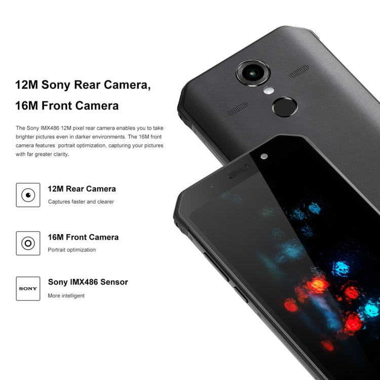 [HK Warehouse] AGM A9 JBL Rugged Phone, 4GB+32GB, IP68 Waterproof Dustproof Shockproof, Fingerprint Identification, 5400mAh Battery, 5.99 inch Android 8.1 Qualcomm SDM450 Octa Core, Network: 4G, OTG, NFC, JBL Sound(Black)