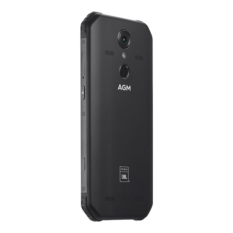 [HK Warehouse] AGM A9 JBL Rugged Phone, 4GB+32GB, IP68 Waterproof Dustproof Shockproof, Fingerprint Identification, 5400mAh Battery, 5.99 inch Android 8.1 Qualcomm SDM450 Octa Core, Network: 4G, OTG, NFC, JBL Sound(Black)