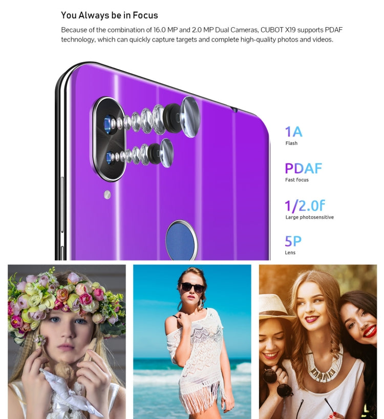 [HK Warehouse] CUBOT X19, 4GB+64GB, Dual Back Cameras, Fingerprint Identification, 4000mAh Battery, 5.93 inch Android 8.1 MTK6763T Helio P23 Octa Core 64Bit up to 2.5GHz, Network: 4G, Dual SIM