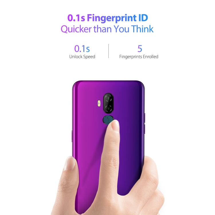 [HK Warehouse] Ulefone Power 3L,  2GB+16GB, Dual Back Cameras, Face ID & Fingerprint Identification, 6350mAh Battery, 6.0 inch Android 8.1 MTK6739 Quad-core 64-bit up to 1.5GHz, Network: 4G, OTG,  Dual SIM(Purple)