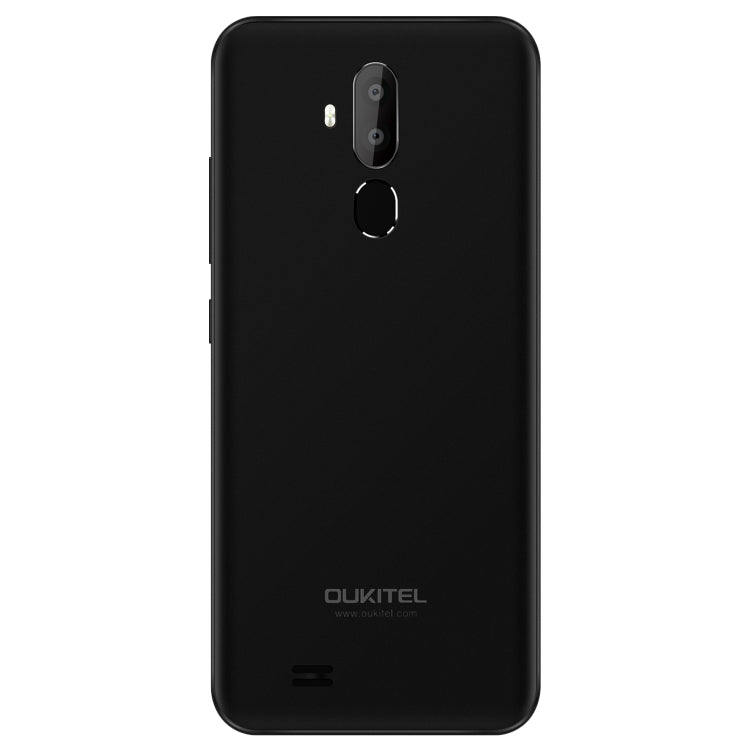[HK Warehouse] OUKITEL C12, 2GB+16GB, Dual Back Cameras, Face ID & Fingerprint Identification, 6.18 inch U-notch Screen Android 8.1 MTK6580 Quad Core up to 1.3GHz, Network: 3G