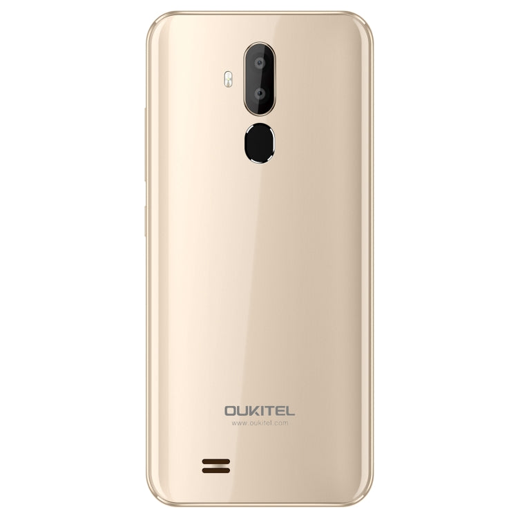 [HK Warehouse] OUKITEL C12, 2GB+16GB, Dual Back Cameras, Face ID & Fingerprint Identification, 6.18 inch U-notch Screen Android 8.1 MTK6580 Quad Core up to 1.3GHz, Network: 3G