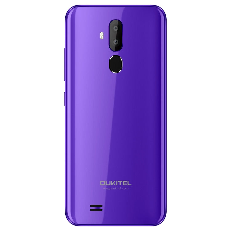 [HK Warehouse] OUKITEL C12, 2GB+16GB, Dual Back Cameras, Face ID & Fingerprint Identification, 6.18 inch U-notch Screen Android 8.1 MTK6580 Quad Core up to 1.3GHz, Network: 3G