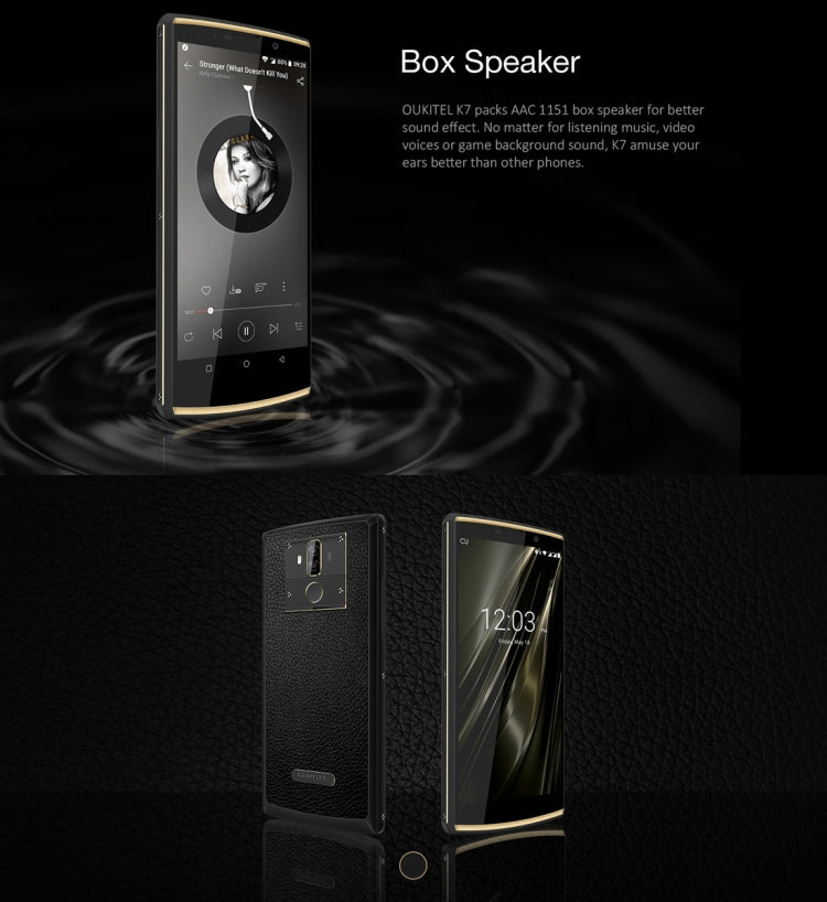[HK Warehouse] OUKITEL K7, 4GB+64GB, Dual Back Cameras, Fingerprint Identification, 10000mAh Battery, 6.0 inch Android 8.1 MTK6750T Octa Core up to 1.5GHz, Network: 4G, OTG