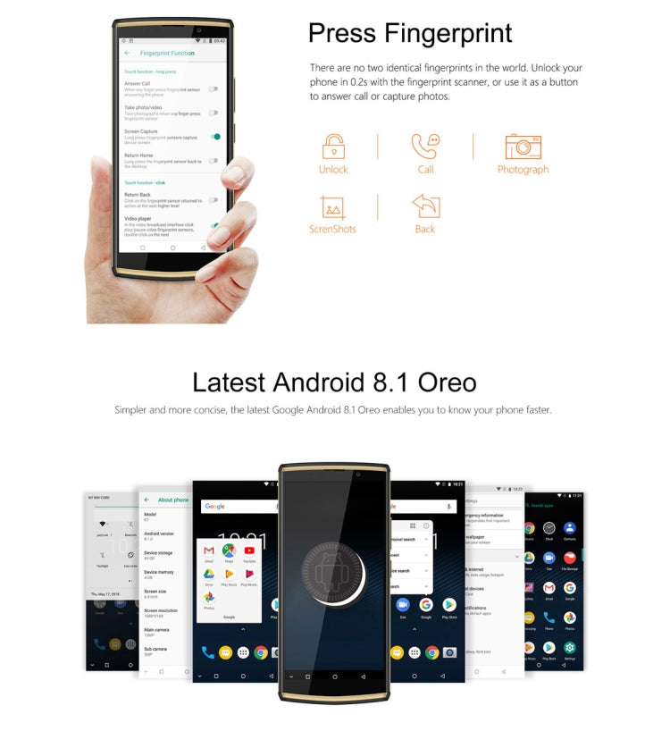 [HK Warehouse] OUKITEL K7, 4GB+64GB, Dual Back Cameras, Fingerprint Identification, 10000mAh Battery, 6.0 inch Android 8.1 MTK6750T Octa Core up to 1.5GHz, Network: 4G, OTG