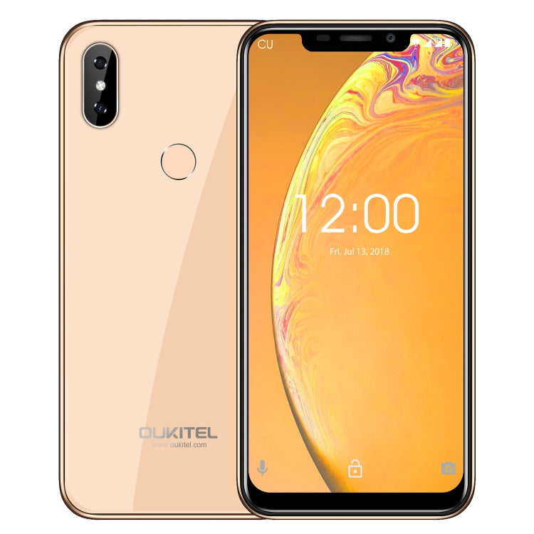 [HK Warehouse] OUKITEL C13 Pro, 2GB+16GB, Dual Back Cameras, Face ID & Fingerprint Identification, 6.18 inch 2.5D U-notch Screen Android 9.0 MTK6739 Quad Core up to 1.5GHz, Network: 4G