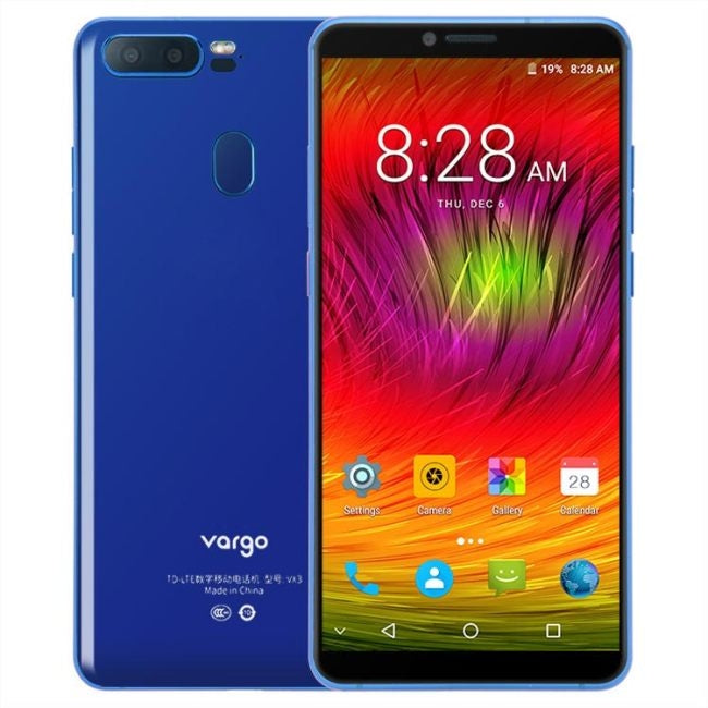 VARGO ZHUO YUE 3 VX3, 6GB+128GB, Fingerprint Identification, 5.7 inch Android 7.1 MTK6757 Octa Core up to 2.3GHz, Network: 4G, OTG, NFC(Blue)