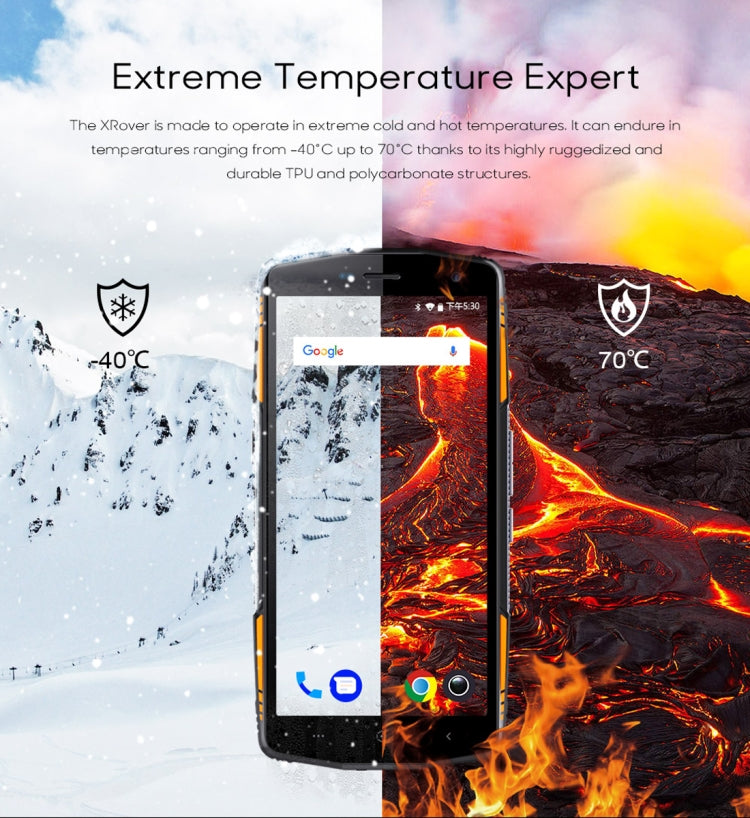 [HK Warehouse] LEAGOO XRover Rugged Phone, 6GB+128GB, IP68 Waterproof Dustproof Shockproof, 5000mAh Battery, Dual Back Cameras, Face ID & Fingerprint Identification, 5.72 inch Android 8.1 MTK6763 Octa Core, Network: 4G, PTT, OTG, NFC(Black)