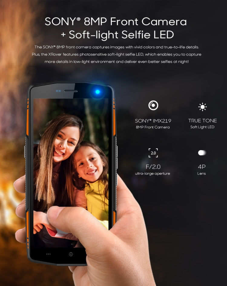 [HK Warehouse] LEAGOO XRover Rugged Phone, 6GB+128GB, IP68 Waterproof Dustproof Shockproof, 5000mAh Battery, Dual Back Cameras, Face ID & Fingerprint Identification, 5.72 inch Android 8.1 MTK6763 Octa Core, Network: 4G, PTT, OTG, NFC(Black)