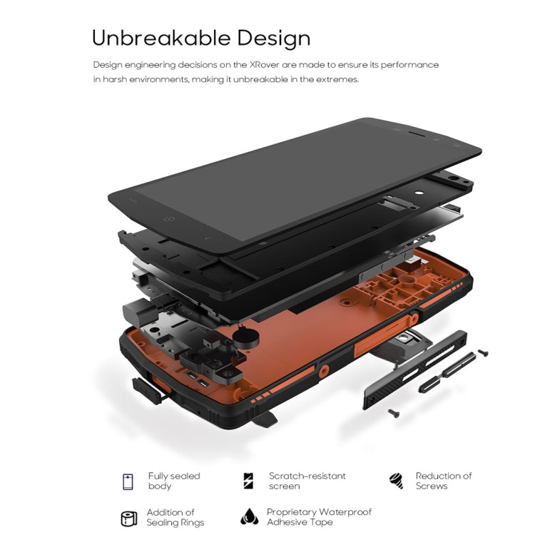 [HK Warehouse] LEAGOO XRover Rugged Phone, 6GB+128GB, IP68 Waterproof Dustproof Shockproof, 5000mAh Battery, Dual Back Cameras, Face ID & Fingerprint Identification, 5.72 inch Android 8.1 MTK6763 Octa Core, Network: 4G, PTT, OTG, NFC(Black)