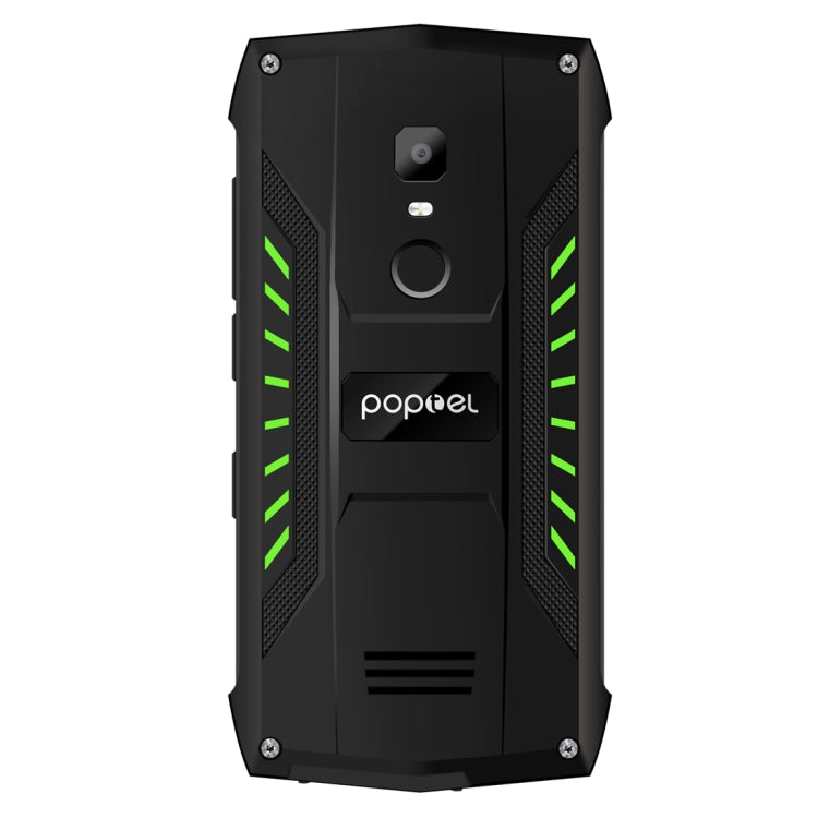 [HK Warehouse] POPTEL P8 Rugged Phone, Dual 4G, 2GB+16GB, IP68 Waterproof Shockproof Dustproof, Face ID & Fingerprint Identification, 5.0 inch Android 8.1, MTK6739 Quad Core, Network: 4G, Dual SIM, NFC(Green)